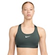 Nike Swoosh Medium-Support Sports Bra Damen Grey