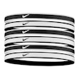 Nike Swoosh Sport Headbands 6-Pack Tipped Unisex Schwarz