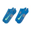 Nike Multiplier No-Show Socks 2-pack Unisex Blau
