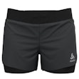 Odlo Zeroweight 3 Inch 2-In-1 Short Femme Schwarz