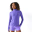 New Balance Sport Essentials Space Dye Quarter Zip Shirt Women Purple