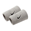 Nike Swoosh Classic Doublewide Wristbands 2-Pack Unisex Grau