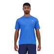 New Balance Athletics T-shirt Herre Blau