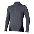 Mizuno Tech Thermal Charge Half Zip Shirt Homme Grau