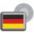BibBits Race Number Magnets Deutschland Silver