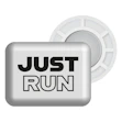 BibBits Race Number Magnets - Just Run Weiß