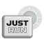 BibBits Race Number Magnets - Just Run Weiß