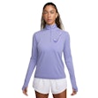 Nike Swoosh Dri-FIT Half Zip Mid Layer Damen Purple