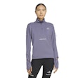 adidas Adi365 Half Zip Shirt Dam Lila
