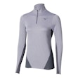 Mizuno Tech Thermal Charge Half Zip Shirt Women Grau