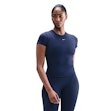 Nike One Dri-FIT Fitted T-shirt Femme Blau