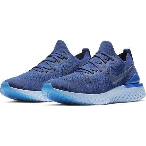 Nike Epic React Flyknit 2 Laufschuhe Herren Blau