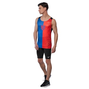 Mizuno DryAeroFlow Graphic Singlet Herre Mizuno DryAeroFlow Graphic Singlet Herre