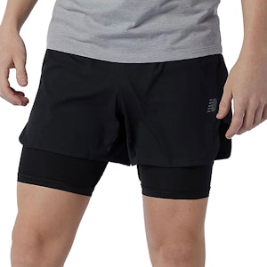 New Balance Q Speed Fuel 2in1 5 Inch Short Herre New Balance Q Speed Fuel 2in1 5 Inch Short Herre