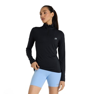 New Balance Sport Quarter Zip Shirt Dame New Balance Sport Quarter Zip Shirt Dame