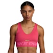 Nike Pro Indy Plunge Dri-FIT Medium Support Padded Sports Bra Women Rosa