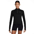 Nike Tempo Dri-FIT Half Zip Shirt Dame Schwarz