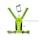 Bee Safe Led Harness USB Phone Pocket Neongelb