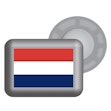 BibBits Magnetische Startnummernhalter Flagge Silber