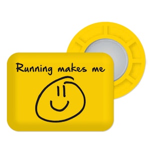 BibBits Race Number Magnets - Running Makes Me Smile BibBits Race Number Magnets - Running Makes Me Smile