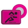 BibBits Race Number Magnets Runner Rosa
