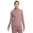 Nike Dri-FIT Pacer Half Zip Shirt Dam Rosa