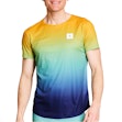 SAYSKY Drip Dye Flow T-shirt Men Mehrfarbig
