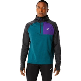 Asics fujitrail half zip running hoodie deals