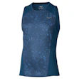 Mizuno Active DryAeroFlow Graphic Tank Top Homme Blau