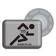 BibBits Nummerlappen Magneter Löpare Silber