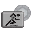 BibBits Startnummer Magneetjes Loper Silber