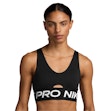 Nike Pro Indy Plunge Dri-FIT Medium Support Padded Sports Bra Women Schwarz