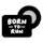 BibBits Race Number Magnets - Born To Run Schwarz