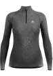 Odlo Blackcomb Eco Baselayer Turtle Neck Shirt Half Zip Femme Grau