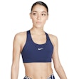 Nike Swoosh Medium-Support Sports Bra Femme Blau