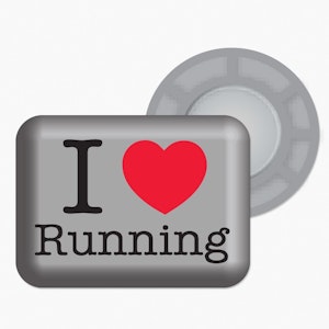 BibBits Startnummer Magneetjes I Love Running BibBits Startnummer Magneetjes I Love Running