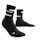 CEP The Run Compression Mid-Cut Socks Femme Black