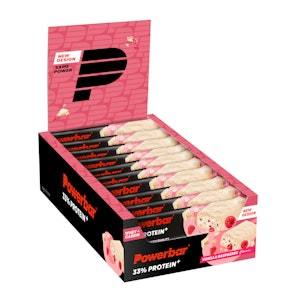 Powerbar Protein Plus 33% Bar Vanilla-Raspberry 90 Gram Box  Powerbar Protein Plus 33% Bar Vanilla-Raspberry 90 Gram Box