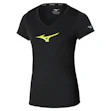 Mizuno Core Runbird T-shirt Dam Schwarz