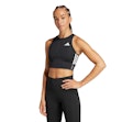 adidas Adizero Crop Tank Damen Schwarz