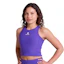 SAYSKY Combat Rib Crop Top Femme Violet