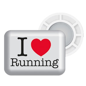 BibBits Startnummer Magneetjes I Love Running BibBits Startnummer Magneetjes I Love Running
