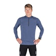 Fusion C3 Zip Neck Shirt Men Blau