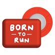 BibBits Race Number Magnets - Born To Run Red
