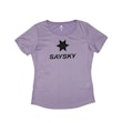 SAYSKY Logo Flow T-shirt Femme Purple