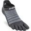 Injinji Run Lightweight No-Show Wool Socks Unisex Grey