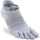 Injinji Run Lightweight No-Show/Coolmax Socks Dam Grau