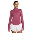 Nike Swift Dri-FIT Half Zip UV Shirt Damen Rosa