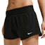 Nike One Dri-FIT Mid-Rise 3 Inch Brief-Lined Shorts Women Black