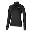 Mizuno Warmalite Half Zip Shirt Damen Black